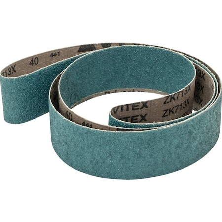 Pferd Tools Benchstand Belt, 2 in W, 72 in L, 40 Grit, Coarse, Zirconia 49799
